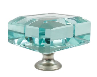 Square Glass Knobs Etsy