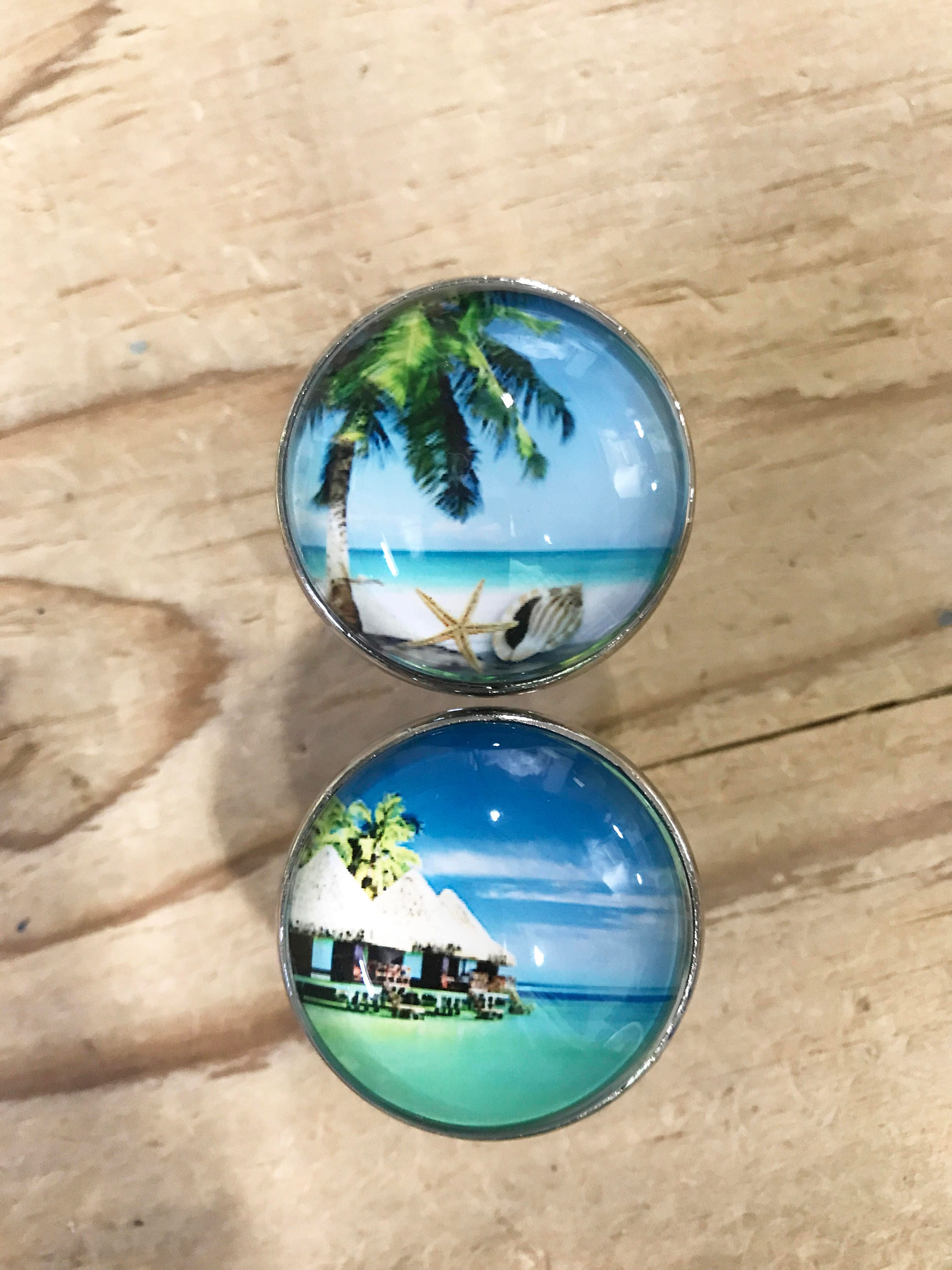 Tropical Ocean Beach Theme 2 Drawer Pulls, Pulls, Dresser