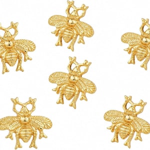 Bumble Bee Decorative Dresser Drawer, Kitchen Cabinet or Door Knob Pull - Pack of 6