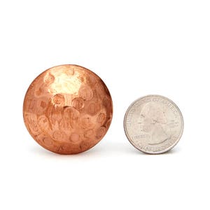 Hammered Copper Round Head Kitchen Drawer Cabinet Pull, Dresser Pulls, Dresser Knobs image 5