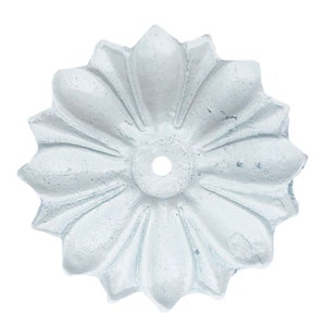 Back Plate Base 8 COLORS Antique Solid Metal Flower Shaped Decorative for any Drawer or Door Knob or Pull image 3