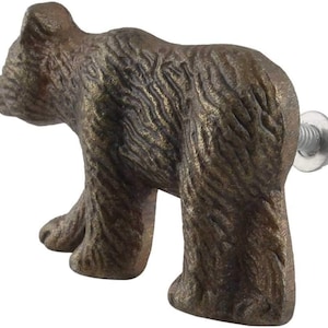 Bear Antique Bronze Iron Decorative Dresser Knobs Drawer Handles Cabinet Pulls Modern Hardware