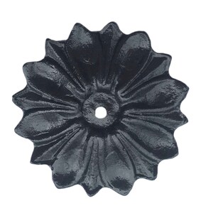 Back Plate Base 8 COLORS Antique Solid Metal Flower Shaped Decorative for any Drawer or Door Knob or Pull image 6