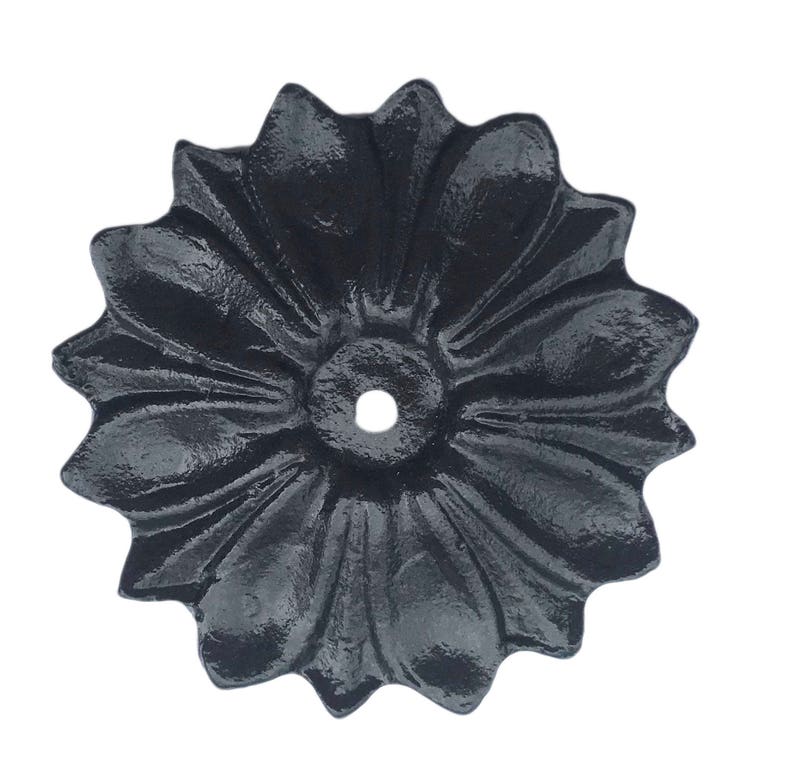 Back Plate Base 8 COLORS Antique Solid Metal Flower Shaped Decorative for any Drawer or Door Knob or Pull afbeelding 6