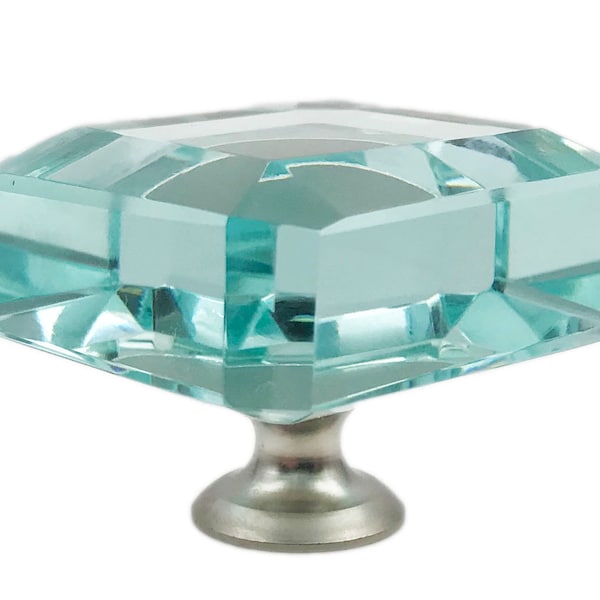Turquoise Glass Knobs Etsy