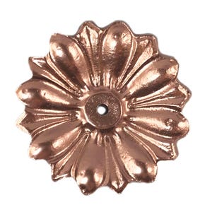 Back Plate Base 8 COLORS Antique Solid Metal Flower Shaped Decorative for any Drawer or Door Knob or Pull afbeelding 5