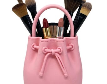 Drawstring Makeup Brush Holder, Art Brush Holder, Pen Holder - Different Colors