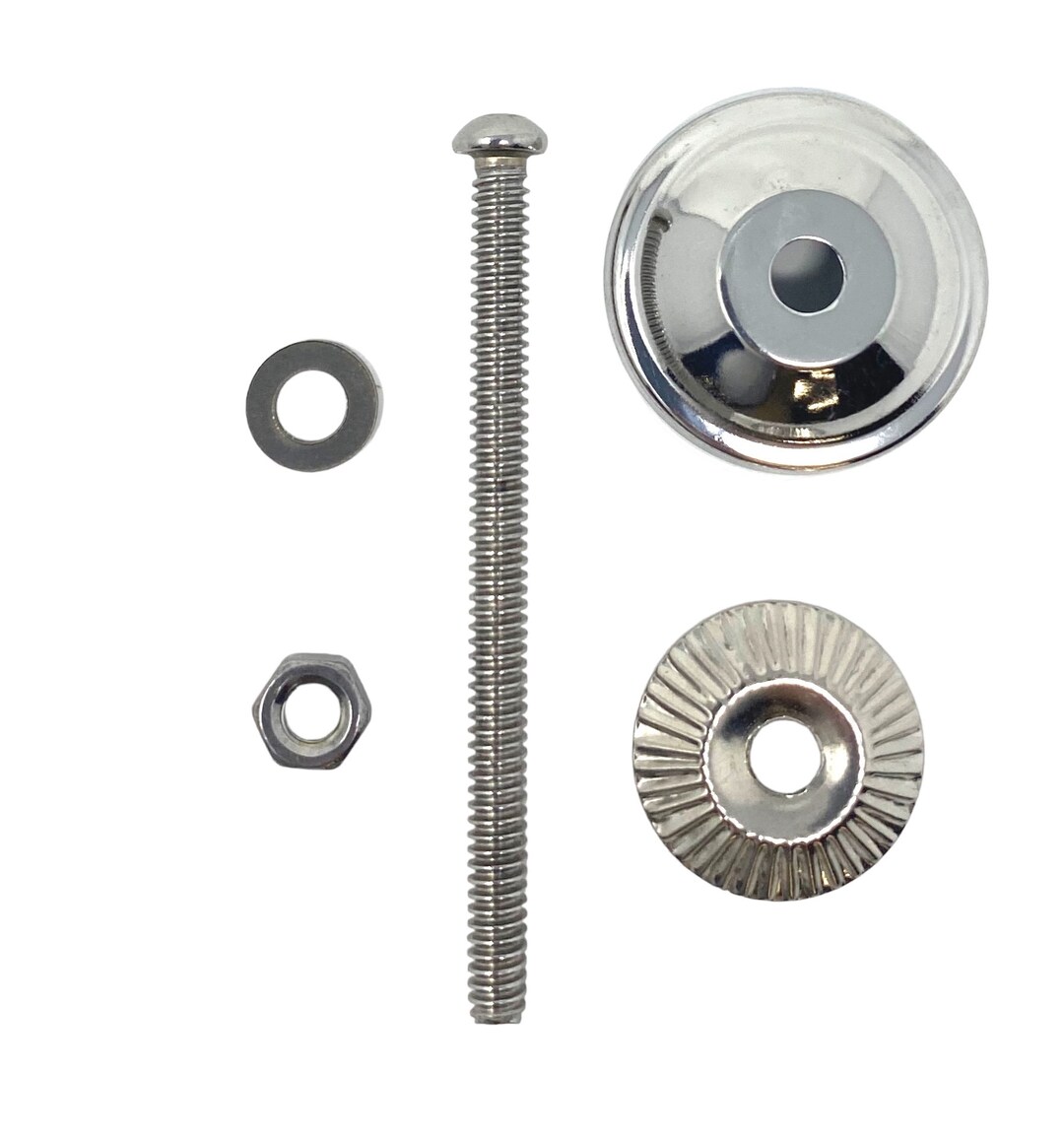Chrome Knob Bolt, Screw, Fittings for Ceramic & Glass Pulls, 2.5, 3 OR