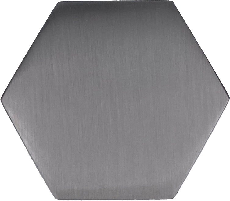 Hexagon Brushed Nickel Drawer Knob, Pull, Kitchen Drawer Pull