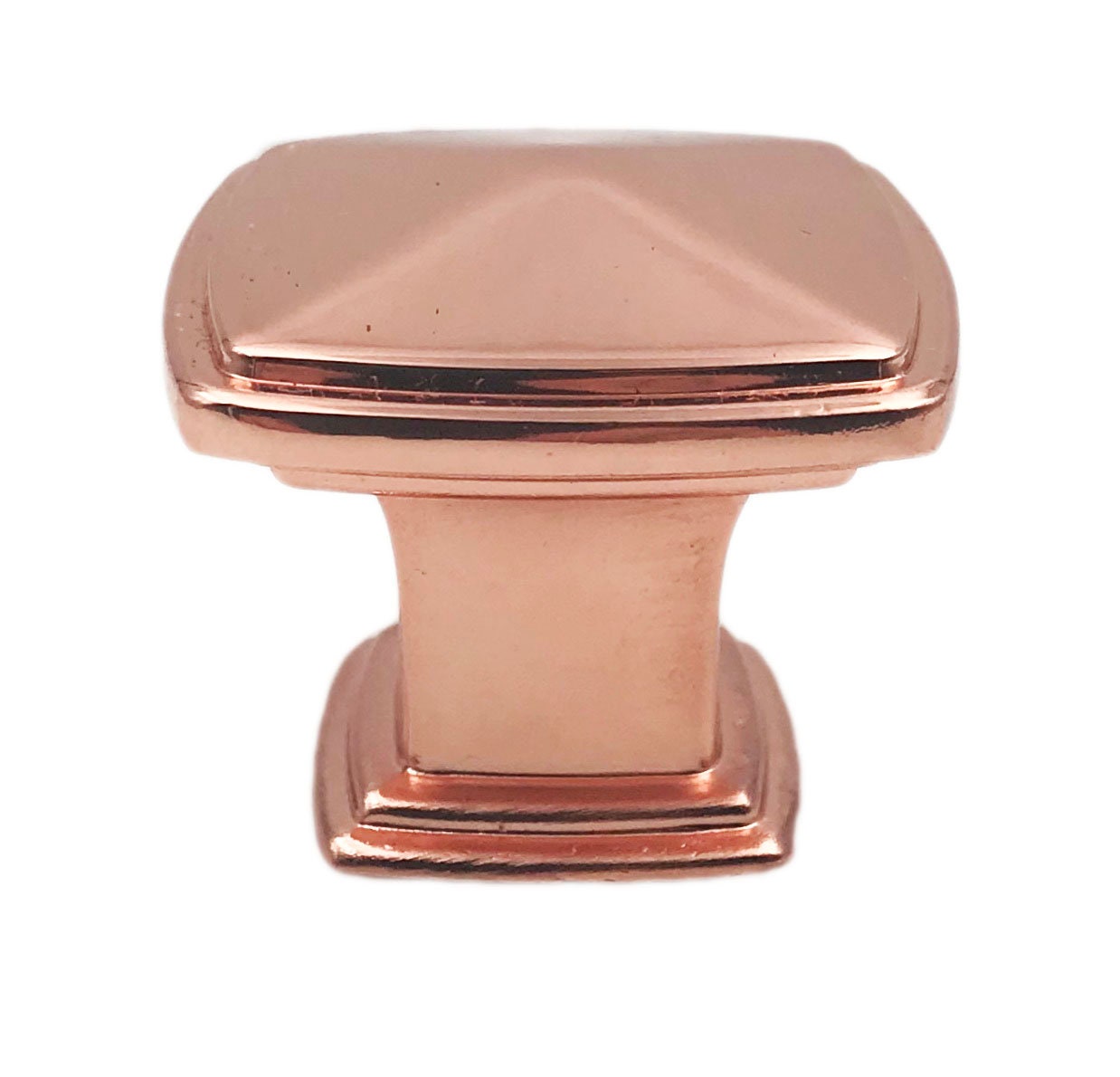 Square Shiny Copper Metal Knobs for Drawers Furniture Cabinets Pack of 12 Square Shiny Copper Metal Knobs for Drawers Furniture Cabinets Pack of 12
