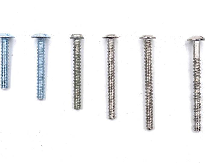 Metric Bolts, Machine Head Philips Screws for Cabinet Knobs, Drawer Pulls - 5 SIZES