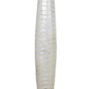 Coastal Chic Oyster Shell Mares Floor Lamp Unique Eco-chic Natural Home Lighting Waves image 3