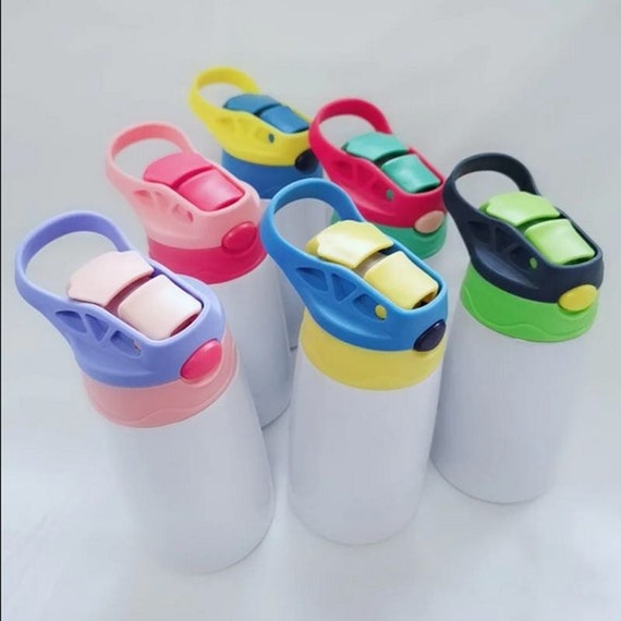 NEW Blank 12oz Sublimation Kids Straight Tumbler/flip Top Water