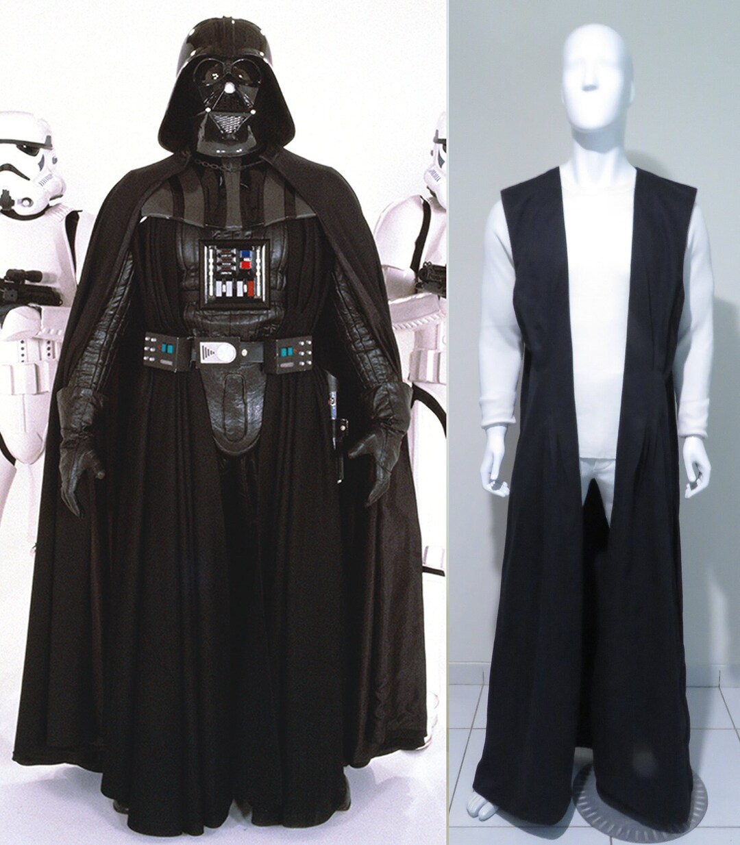 Spreek uit Aanklager Eervol SW Darth Vader Robe Suit Replica Costume Prop Armor - Etsy