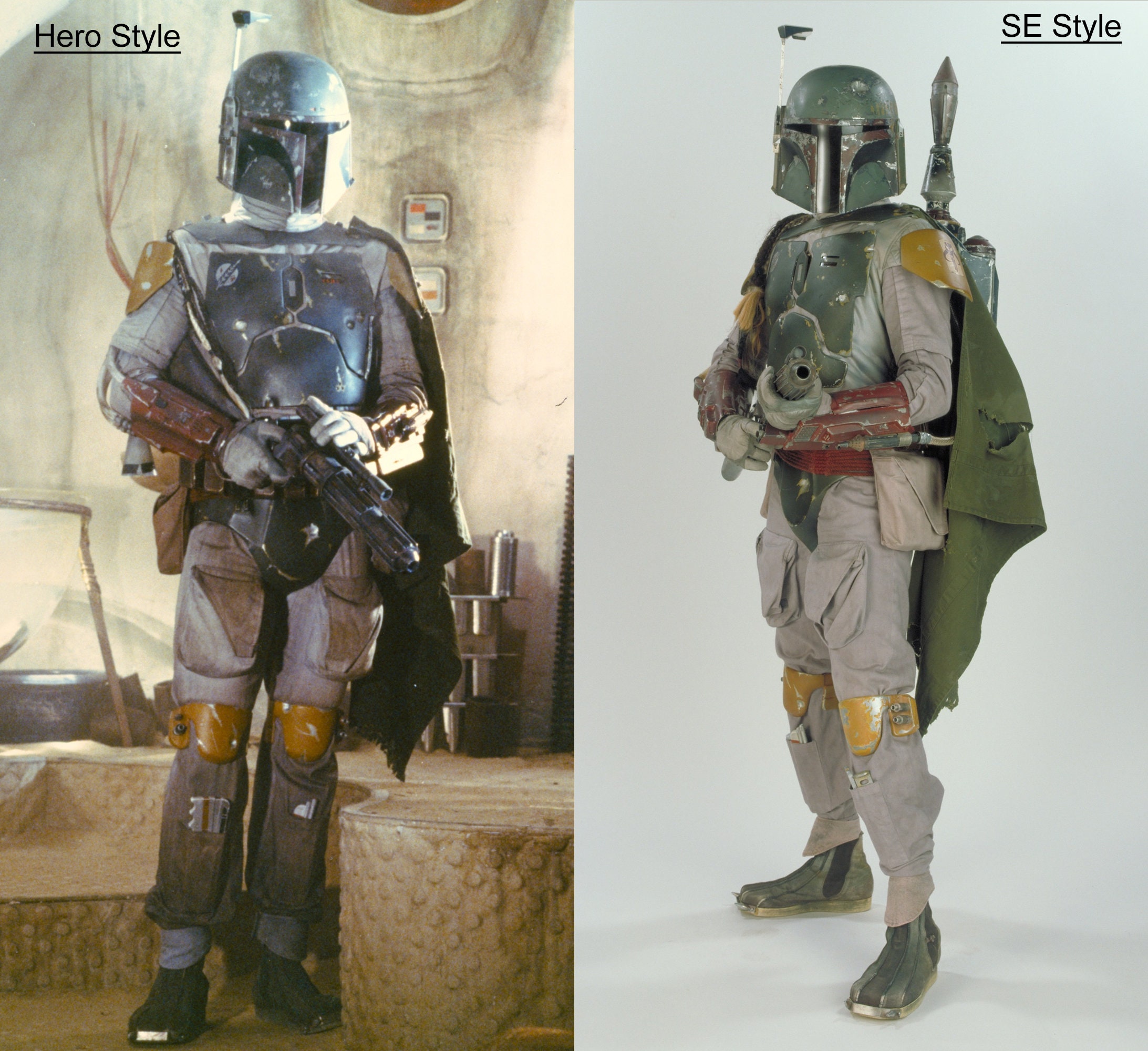 Sw Boba Fett Rotj Soft Parts Suit Replica Mando Costume Etsy