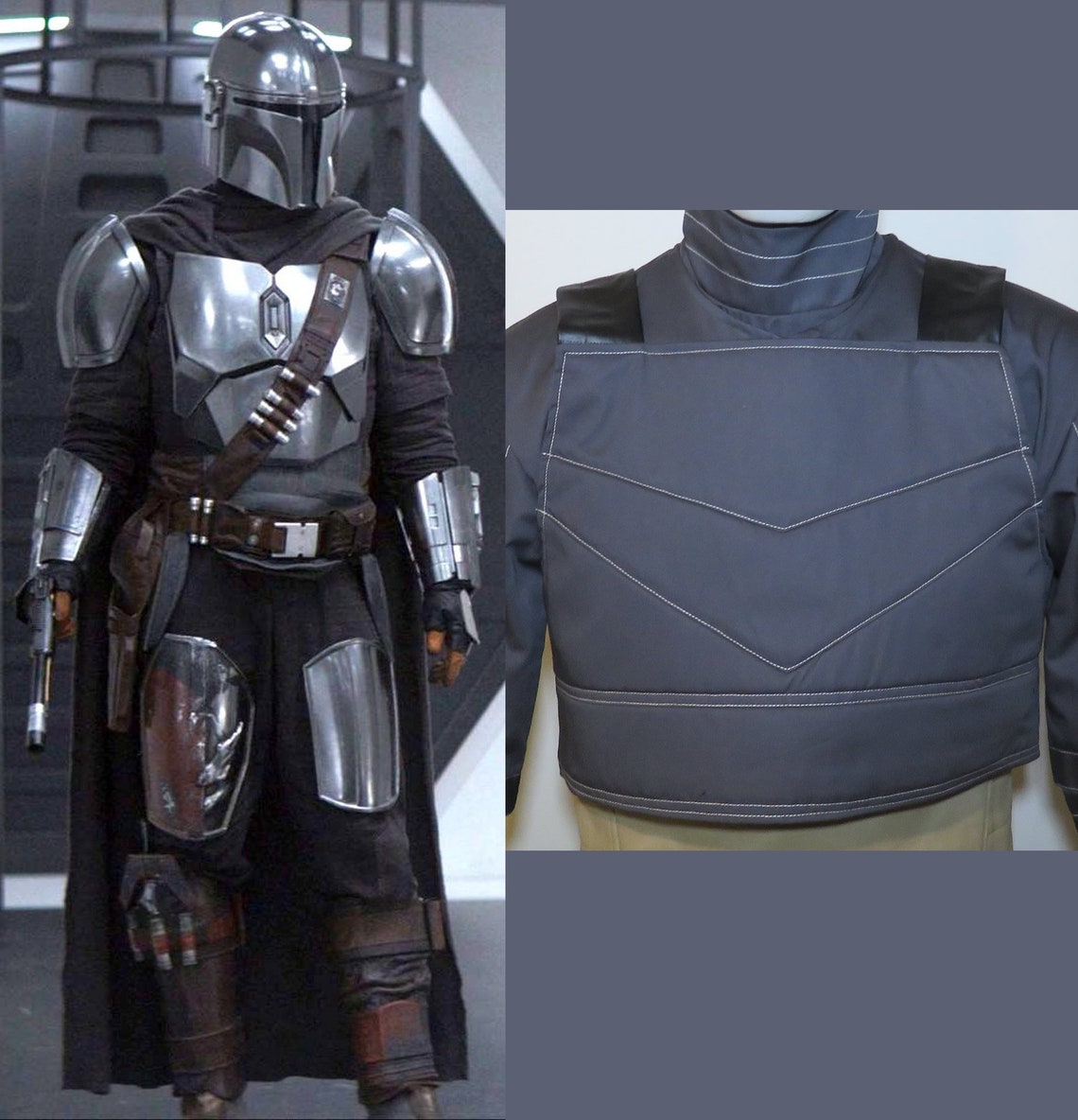 SW The Mandalorian Vest Jacket Mando Costume Prop Armor Etsy