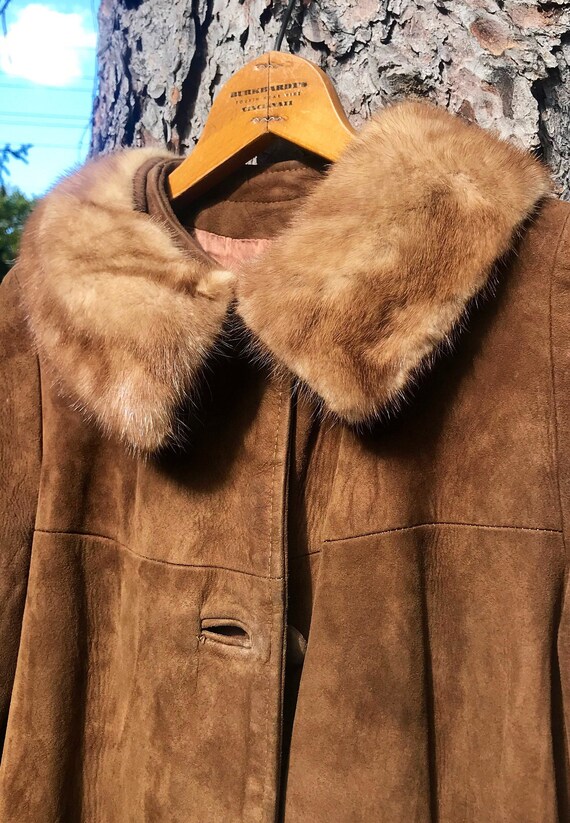 Hunting Jacket Mink Fur Neck Lining 