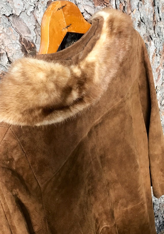Hunting Jacket Mink Fur Neck Lining 