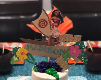 Moana Birthday Cake Topper Etsy Moana Birthday Cake Topper Etsy