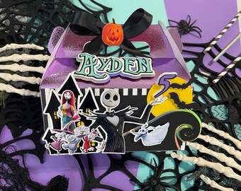 Nightmare Before Christmas Favor Boxes: Halloween Party Treat Boxes