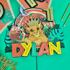 Lion King Shaker Cake Topper