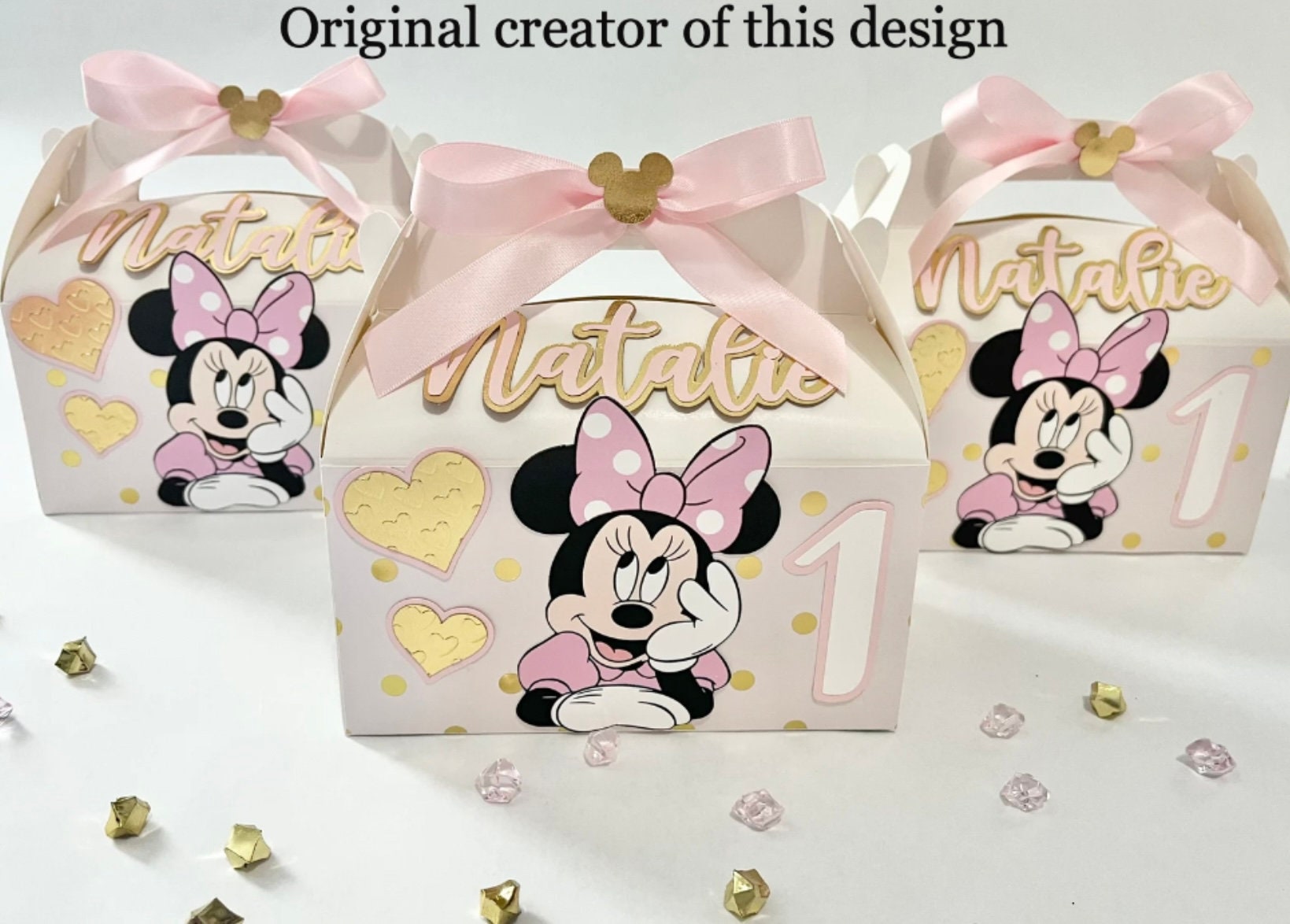 Minnie Mouse Birthday Favor Bags, Birthday Bags, White Gift Bags, Treat  Bags, White Bags With Disney Theme Set of 10 Bags 