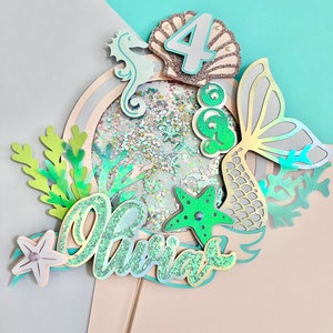 Mermaid Cake Topper, Under the Sea Cake Topper