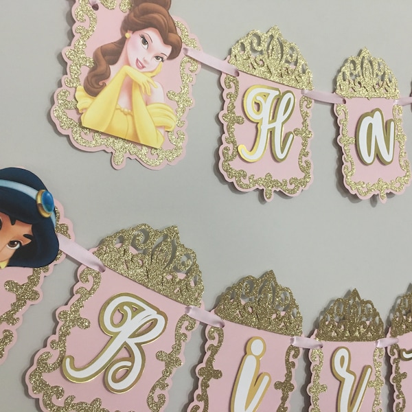 Disney Princess Inspired Banner, Princess Banner