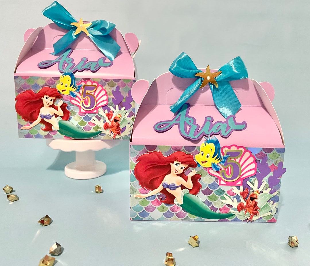 Little Mermaid Favor Box - Etsy UK