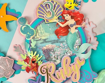 Little Mermaid Inspired Cake Topper