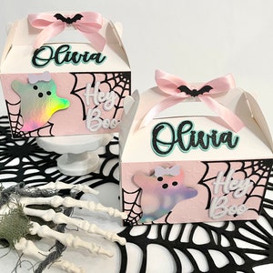 Spooky One Favor Box, Halloween Favor Box, Pastel Halloween Favor Box