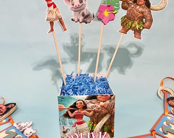 Moana Centerpiece: Moana table decoration