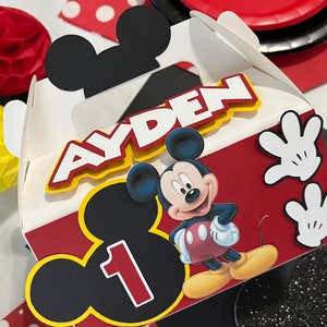Mickey Mouse Favor Box - Etsy