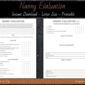 Nanny Evaluation