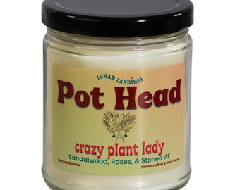 Vela de soja rosa de sándalo- Vela con cabeza de olla, 420, fumeta, regalos fumeta, regalos fumetas divertidos, pothead, regalo fumeta divertido, regalo para fumeta,