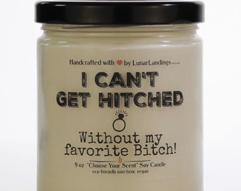 Cant Get Hitched Favorite Bitch, Bridesmaid proposal gift, Maid of Honor Proposal Gift, Bridesmaid Gifts, Will you be my bridesmaid, wedding