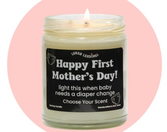 First Mother's Day Gift / Pure Soy Candle / Smells like the best Mommy Ever / New Mom Gift / Gift for Wife / First Time Mom / Scented Candle