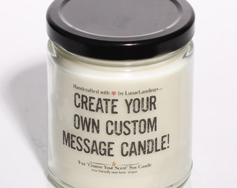Create your own Label Soy Candle- Personalized Gift, Customized Gift, Personalized Gift her, anniversary gift, company logo, white label,