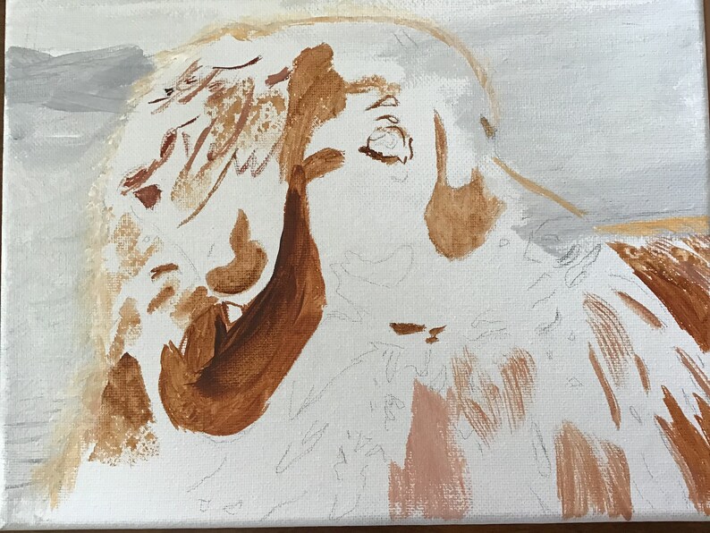 Pet Portrait on canvas Commissioned