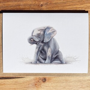 Tarjetas de elefante bebé