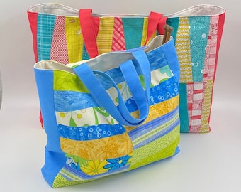 Project Tote Bag PDF Sewing Pattern - The perfect way to bring your craft project anywhere!