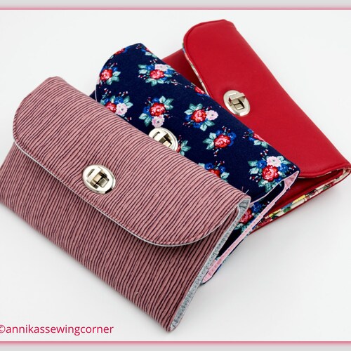 Wallet Sewing Pattern Clutch Sewing Pattern Accordion Wallet Etsy