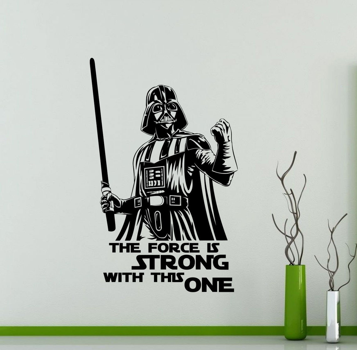 Darth Vader Wall Decal Star Wars Quote Vinyl Sticker the Force Etsy