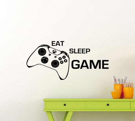 Life Is Simple Guitar Vinyl Sticker Eat Sleep Guitarist Band Decal Wall Art