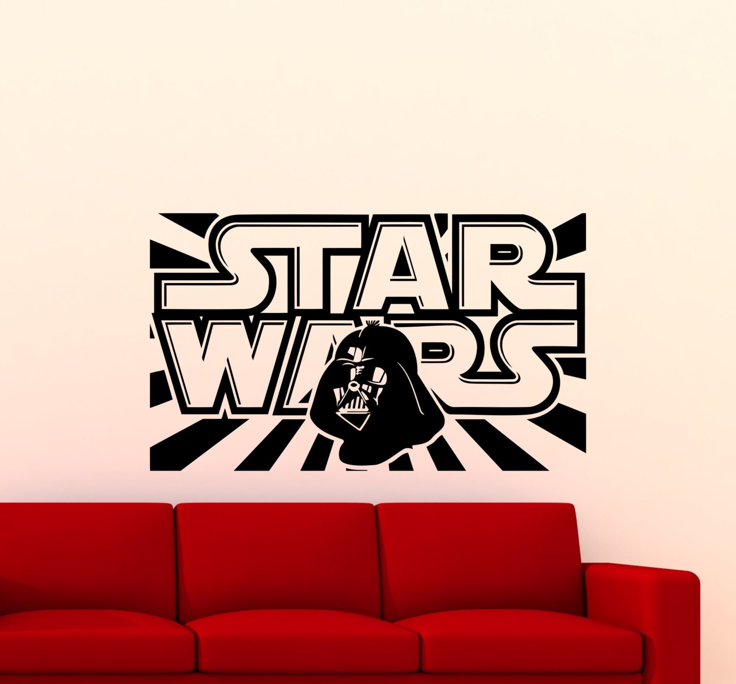 Star Wars Wall Decal Darth Vader Logo Quote Vinyl Sticker Sith Etsy