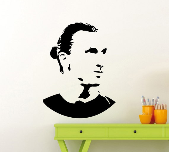 zlatan ibrahimovic wall sticker sport soccer football player | etsy