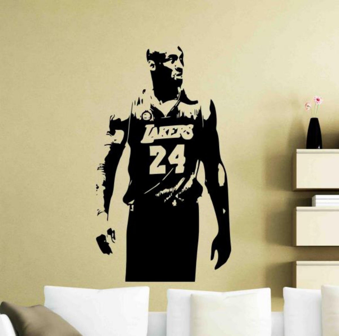 Kobe Bryant Wall Decal Basketball Gift Sport Vinyl Sticker Etsy