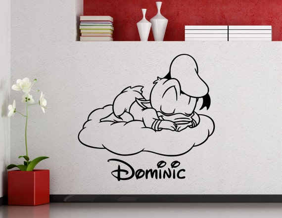Personalized Donald Duck Wall Sticker Cute Cartoon Disney - Etsy Personalized Donald Duck Wall Sticker Cute Cartoon Disney - Etsy