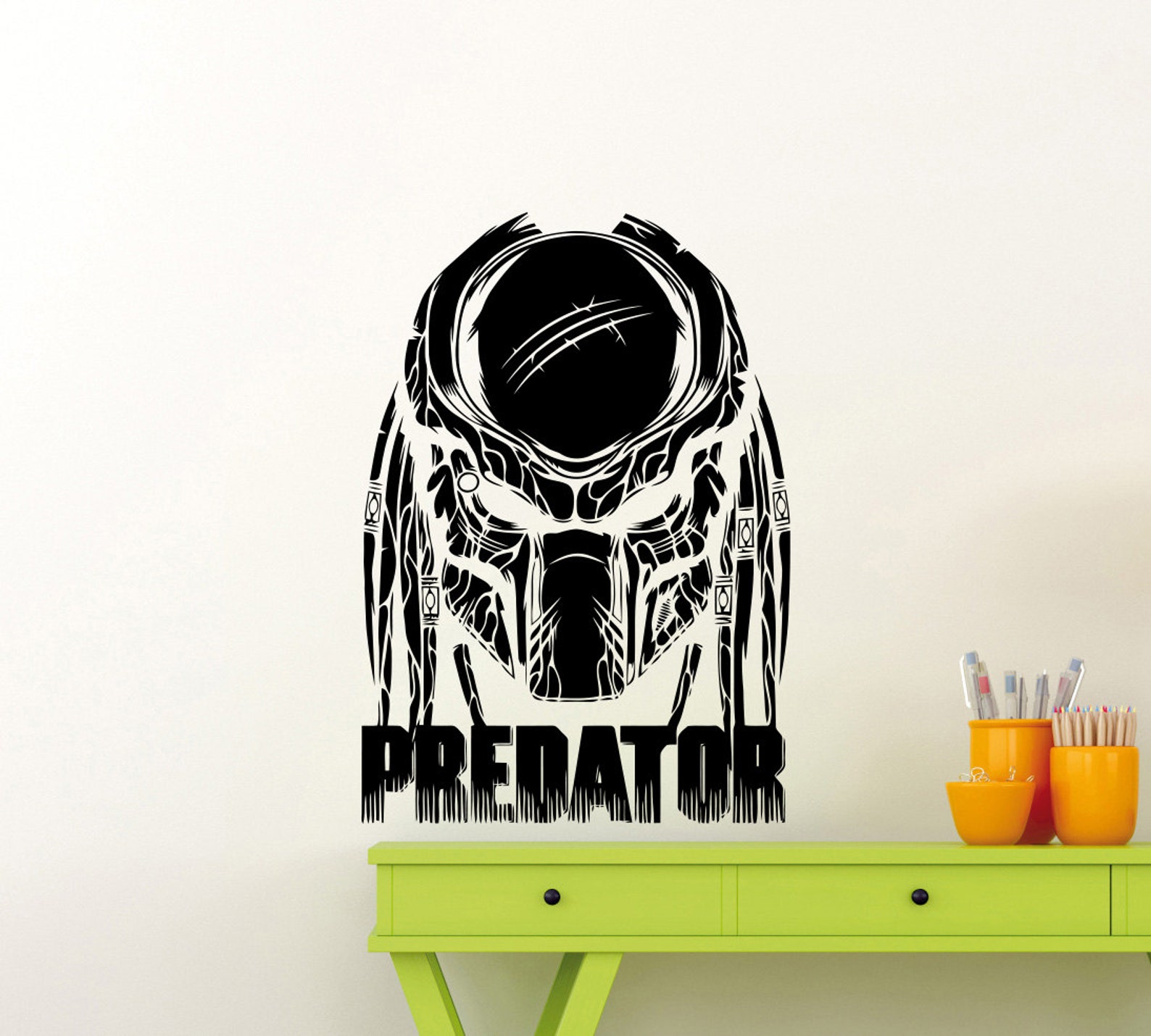 Predator Wall Decal Poster Logo Movie Video Game Comic Book Etsy