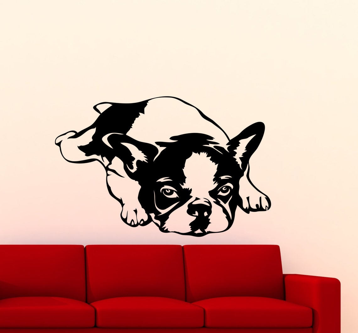 French Bulldog Wall Sticker Dog Poster Stencil Animal Pets - Etsy